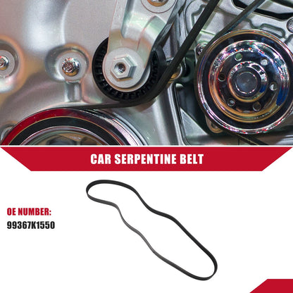 Serpentine Belt No. 99367K1550 for Toyota Highlander (2008–2009) EPDM
