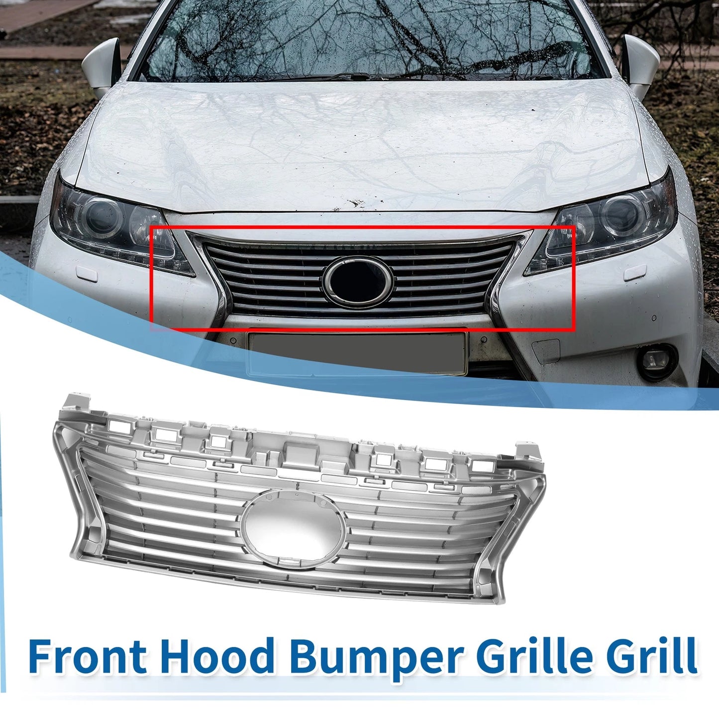 Front Upper Hood Bumper Grille for Lexus ES 350 (2013–2015) No. 5311133440
