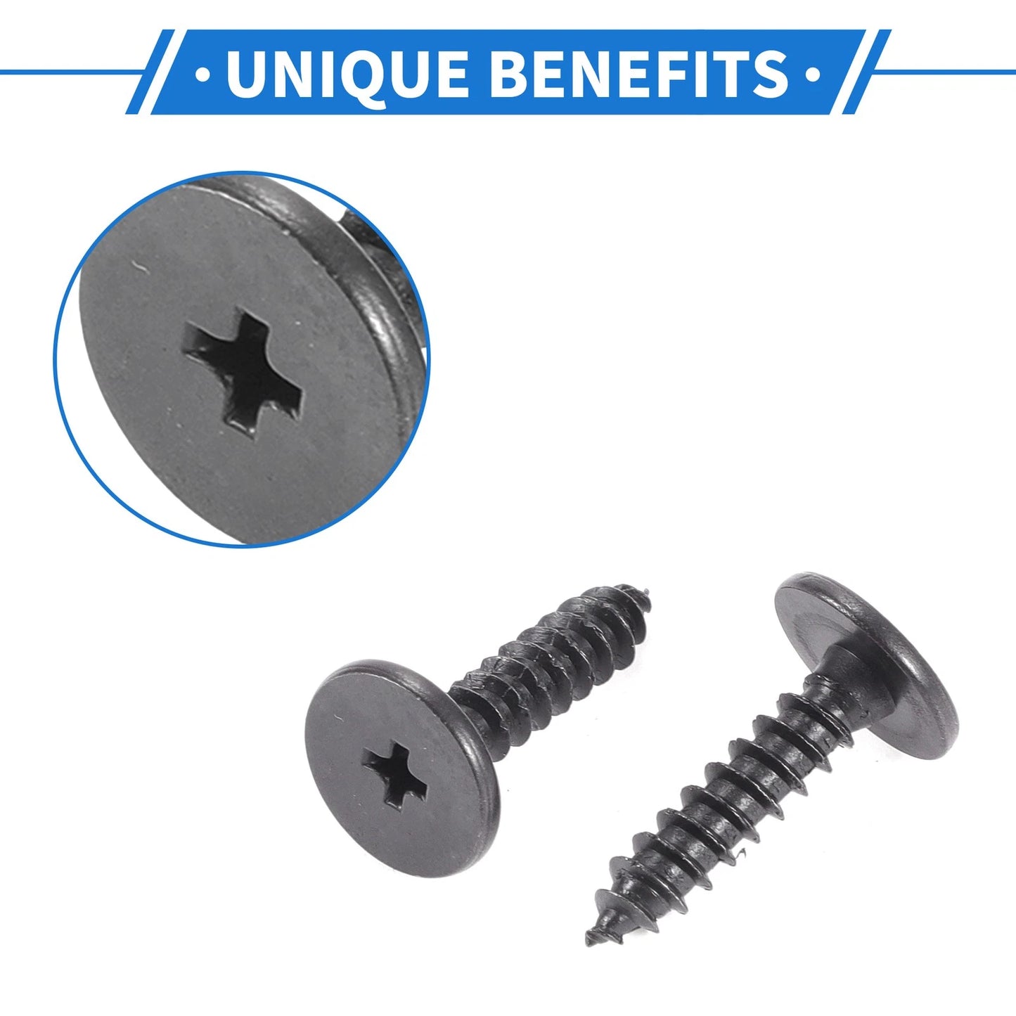 10 Pcs Fender Liner Splash Shield Bumper Cover Screw for Honda Accord