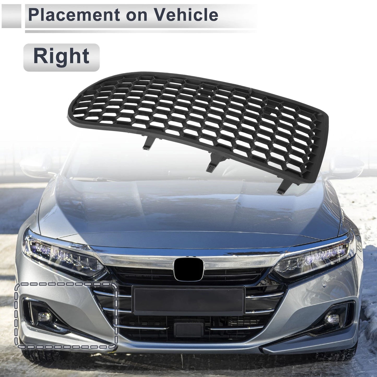 1 Pc Fog Light Grill for Volkswagen Beetle (2006–2010) No. 1C0807684A