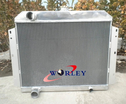 3 Row Aluminum Radiator with Fan for International Scout V8 (1966–1969)