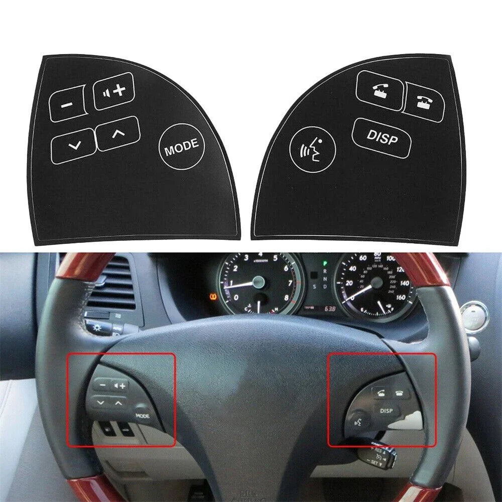 Steering Wheel Control Button Decal Sticker for Lexus ES350 (2007-2012)
