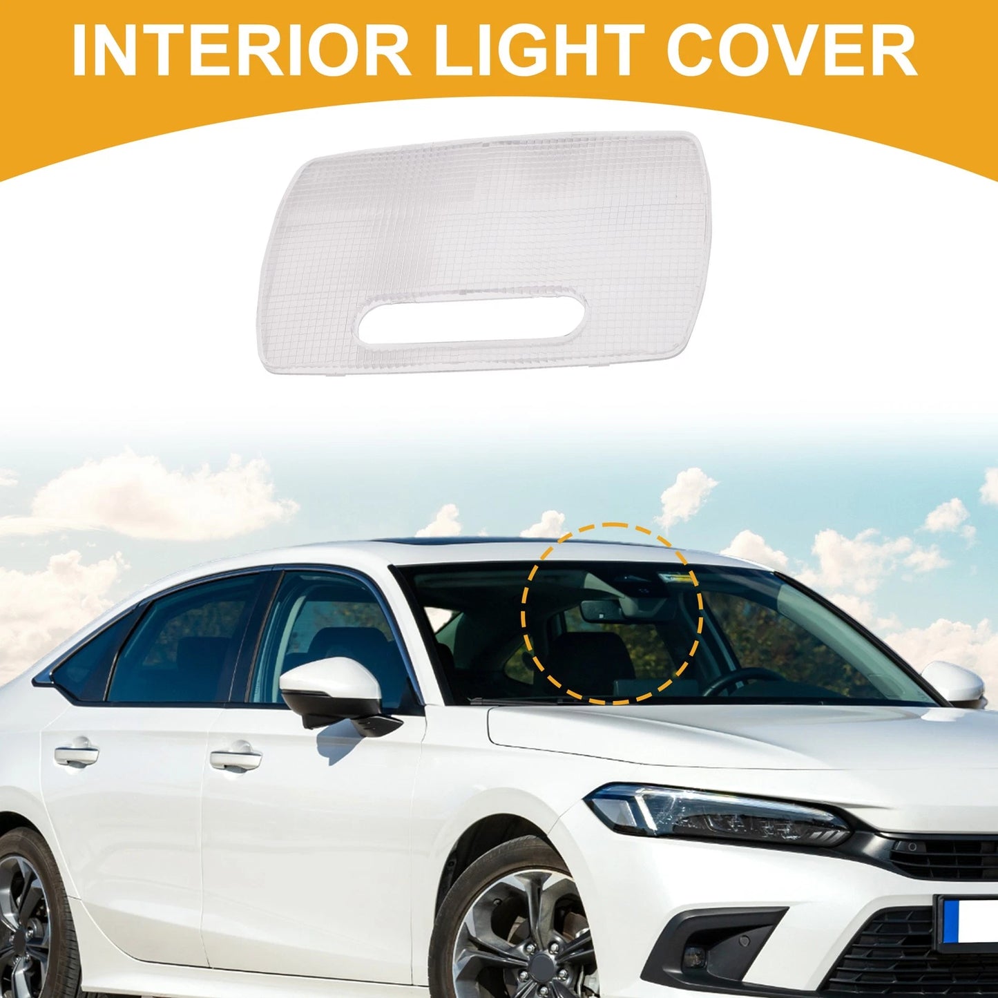 1pc Rear Left Interior Light Cover for Honda Civic (2001–2021) No.34251S5A003