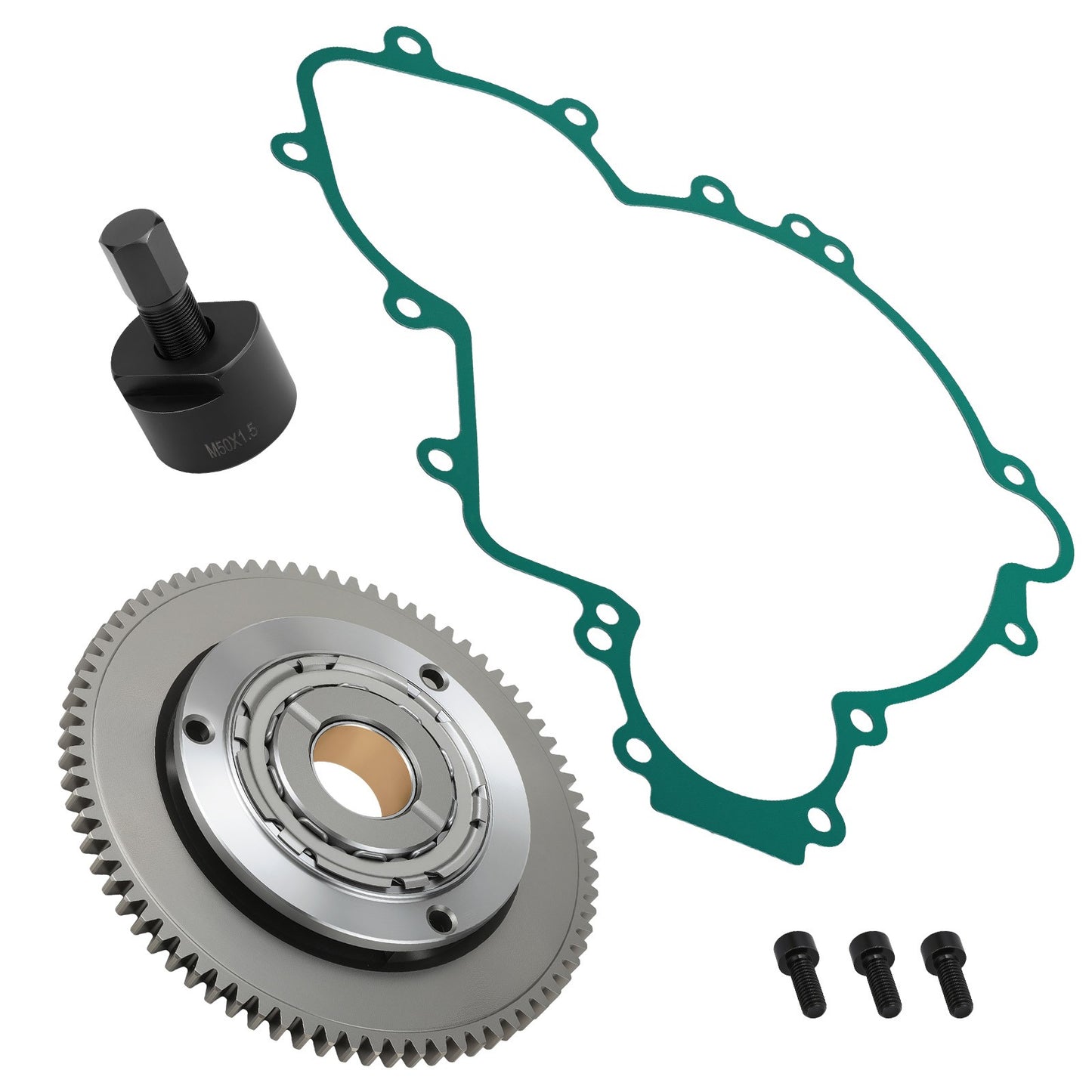 One Way Starter Clutch Idler Gear Kit for Polaris Ranger Crew XP 1000 (2017–2018)