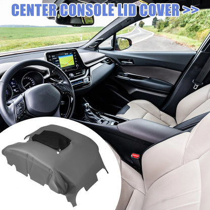 Center Console Armrest Box Cover for Chevy Silverado 2014-2018 Black Gray
