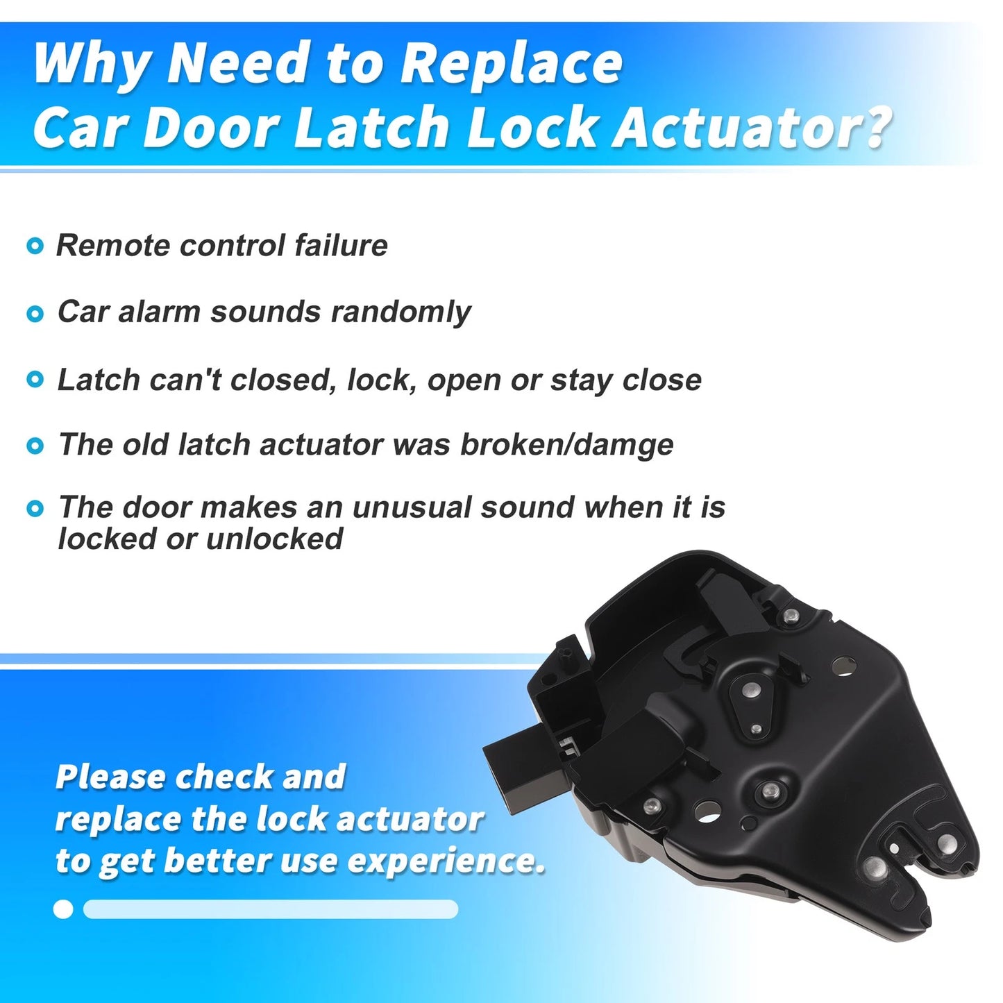 Tailgate Power Door Lock Actuator for Honda Accord (2014–2018) 74851T2A003