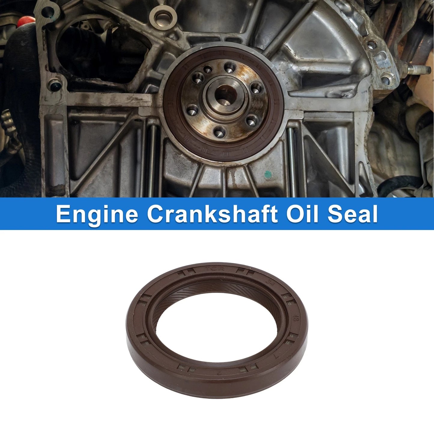 1 Pc Front Crankshaft Oil Seal for Mazda MX-6, Protege (No.FS05-10-602A)