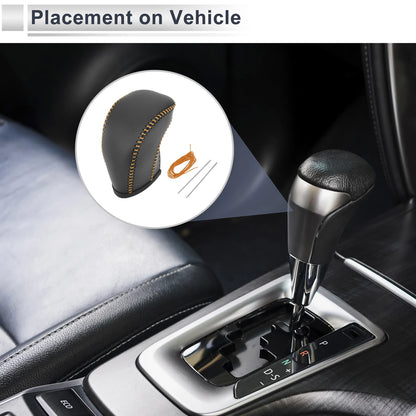 1 Pc Gear Shift Knob Cover for Toyota Tacoma (2016–2022) Black Orange