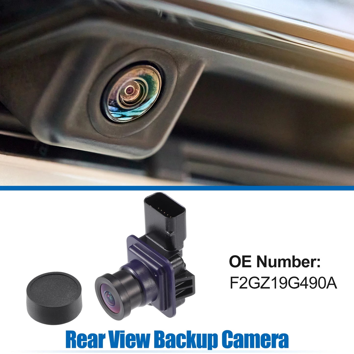 Rear View Backup Camera No.F2GZ19G490A for Ford Edge (2015–2018)