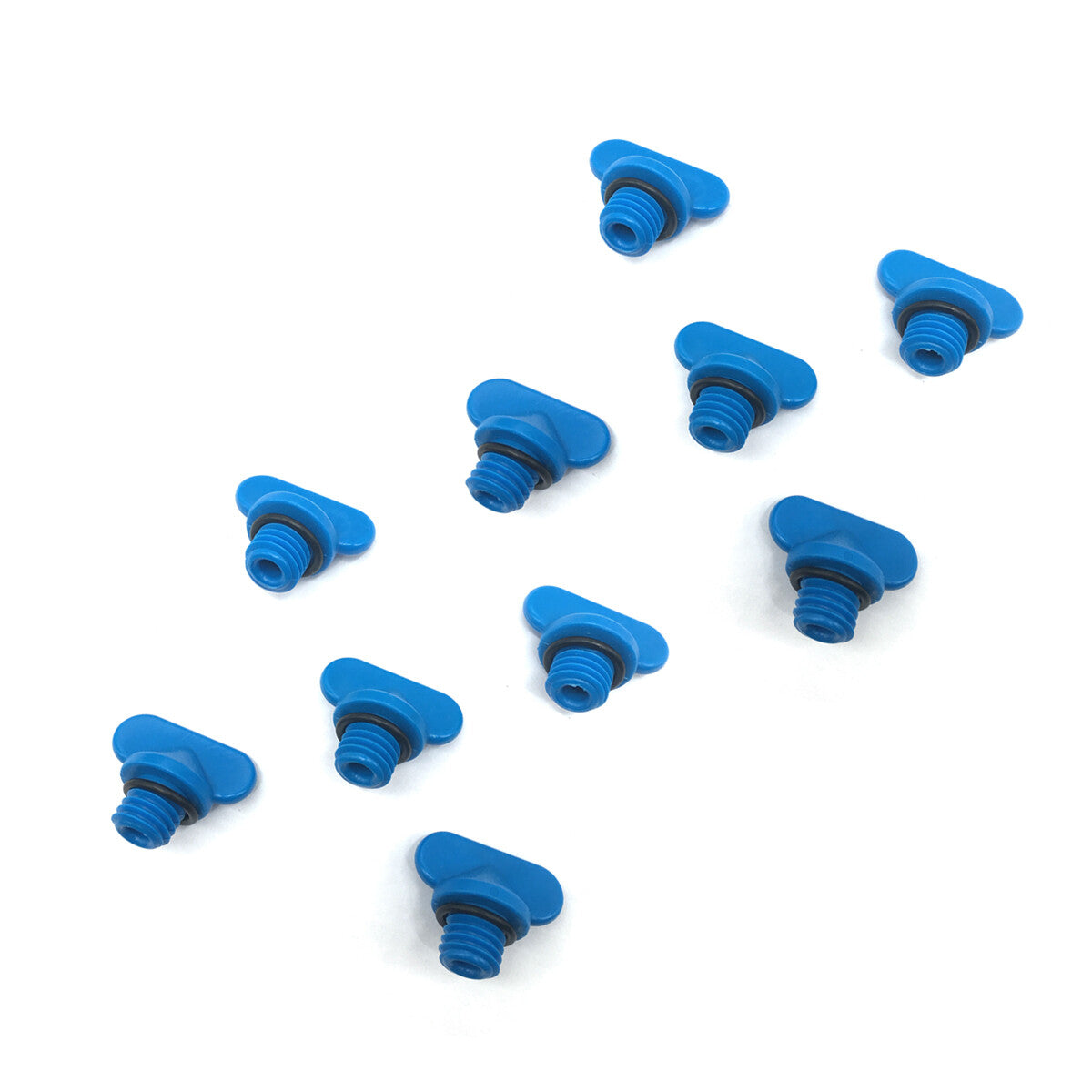 10 Pack Blue Drain Plugs for Mercruiser Manifold & Block