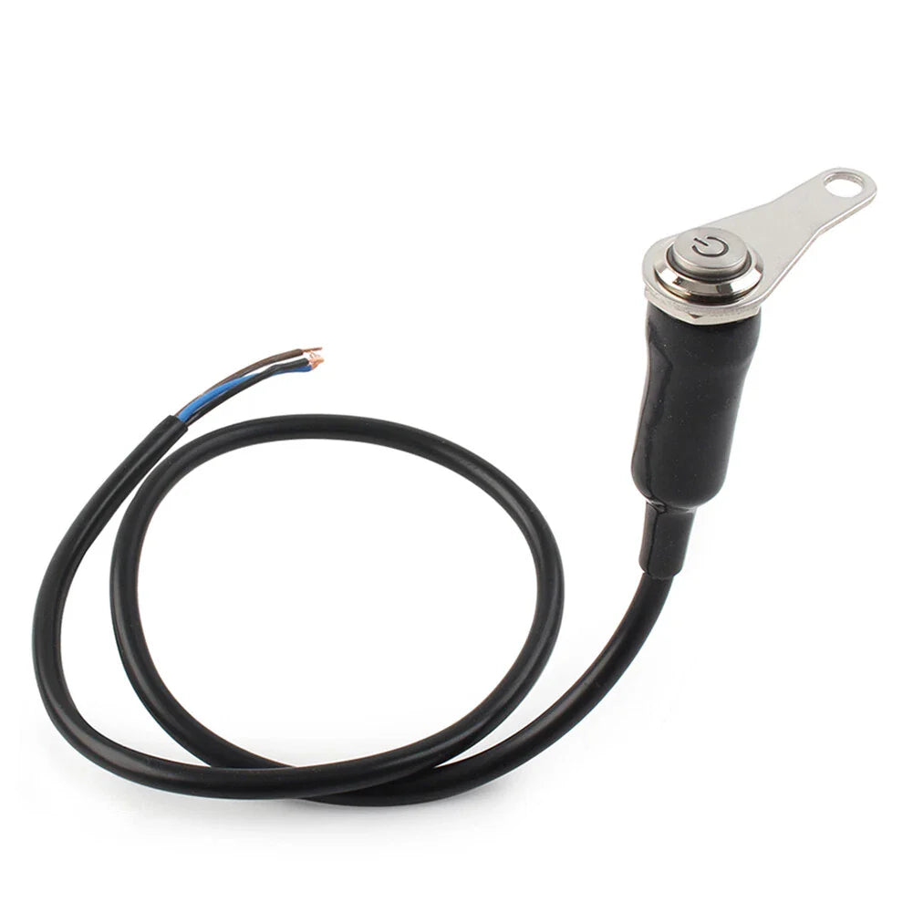 Green Push Button ON/OFF Switch for Motorcycle Handlebar Headlight Fog Light