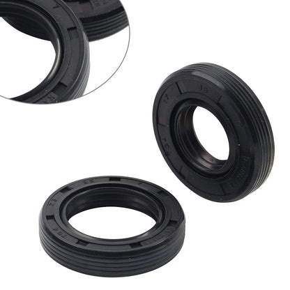 2X Crankshaft Oil Seals for Yamaha PW50 PY50 (1970–2023) Black Rubber