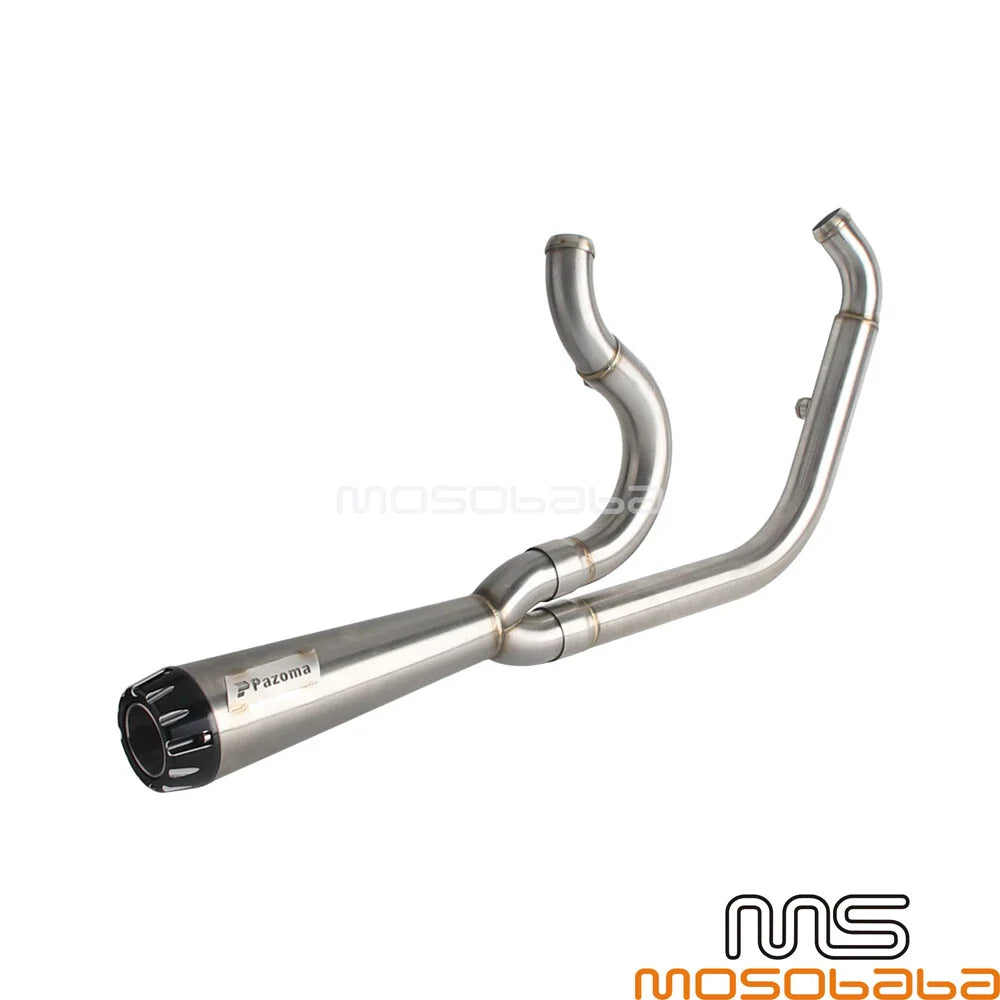 Exhaust Pipe System 2 Into 1 for Harley Softail Low Rider EI Diablo (2018-2023)