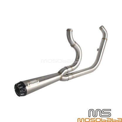 Exhaust Pipe System 2 Into 1 for Harley Softail Low Rider EI Diablo (2018-2023)