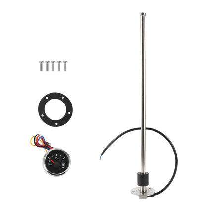 Fuel Sending Unit and Gauge Kit 240-33 Ohm 500mm for Boat Car Truck