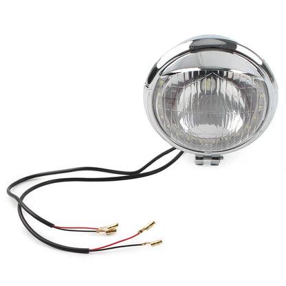 Chrome Motorcycle Headlight Passing Fog Light 12V for Harley Honda Suzuki