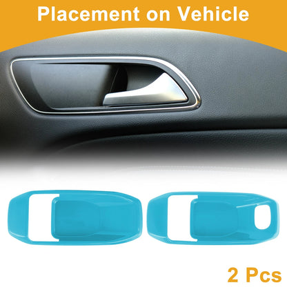 Set of 2 Interior Door Handle Bowl Cover Trim for Jeep Wrangler Gladiator JT (2018–2023)