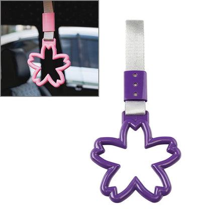 Cherry Blossom Shaped Ring Handle Strap for Train Bus - 1 Pcs