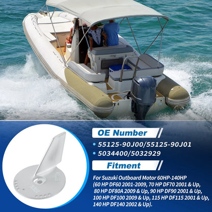 Trim Tab Anode for Suzuki Outboard Motor 60-140HP (No Year Specified)