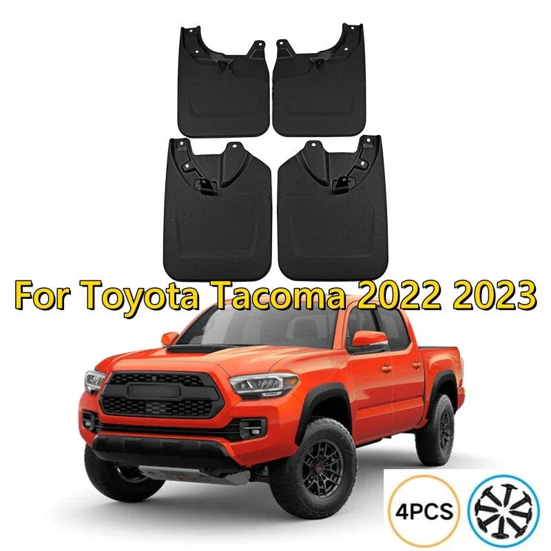 Front Rear Splash Guards Mud Flaps Fender for Toyota Tacoma (2022–2023)