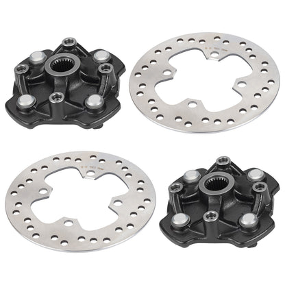 Set of 2 Wheel Hubs & Brake Discs for Honda Foreman Rubicon 500 (2015–2019)