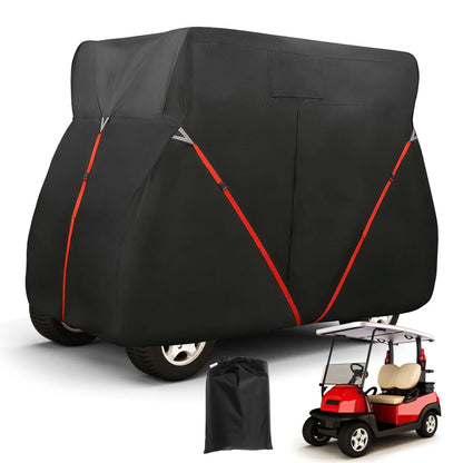 Heavy Oxford Waterproof Golf Cart Cover for EZGO, Club Car, Yamaha (2 Seats)