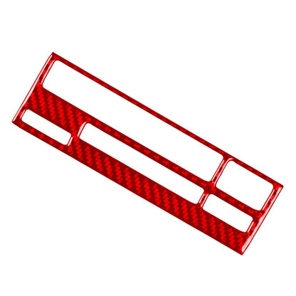 Carbon Fiber Red CD Button Panel Cover Trim for BMW 3 Series E36 (1994–1996)