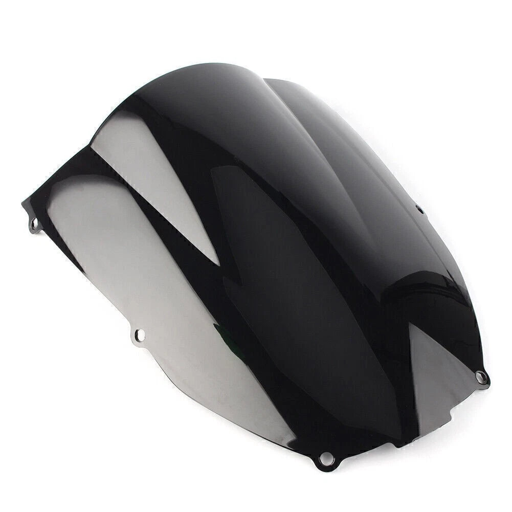 Double Bubble Windshield for Kawasaki Ninja ZX6R (2000–2002) Black
