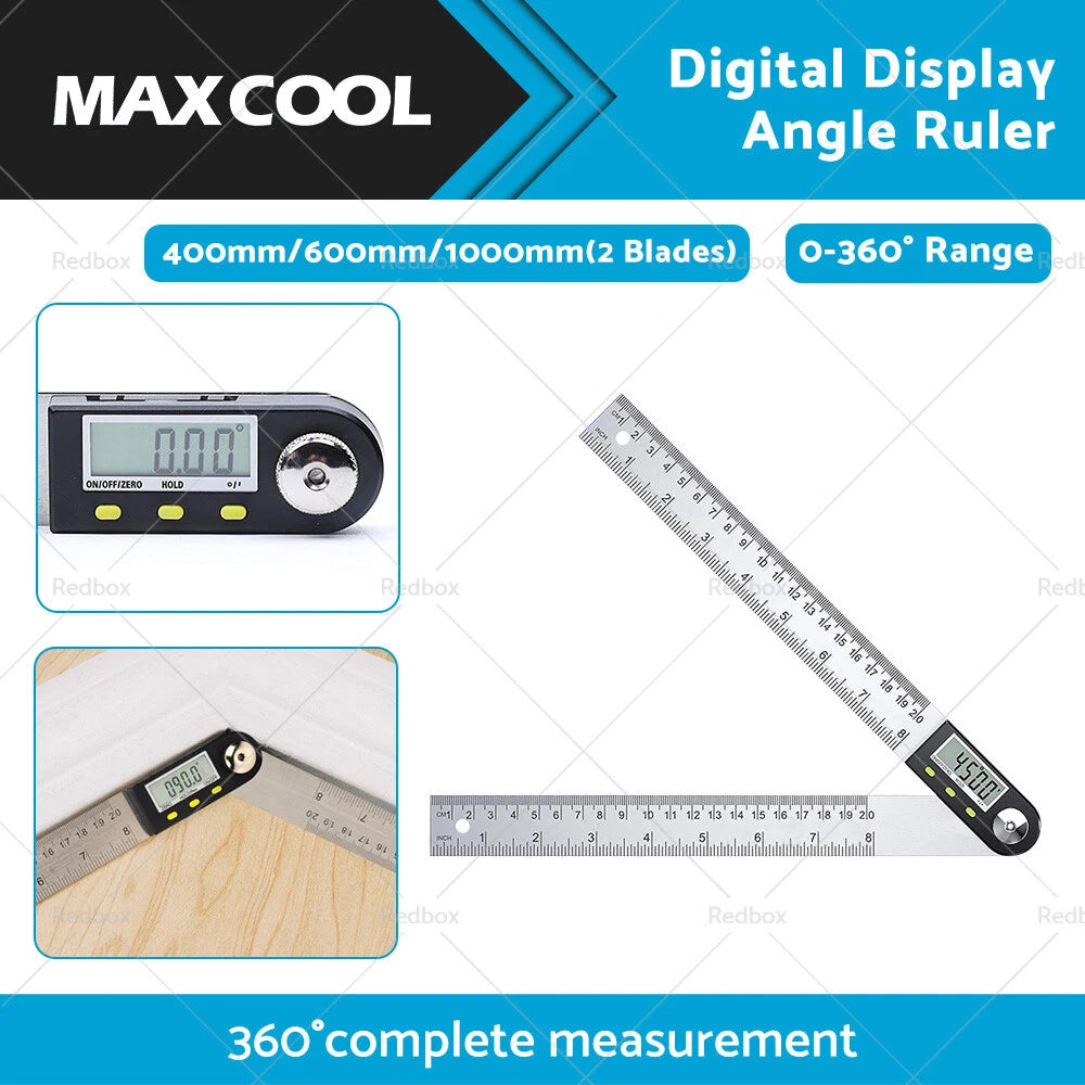 360° Digital Angle Finder Protractor for Goniometer Ruler (2020-2023)
