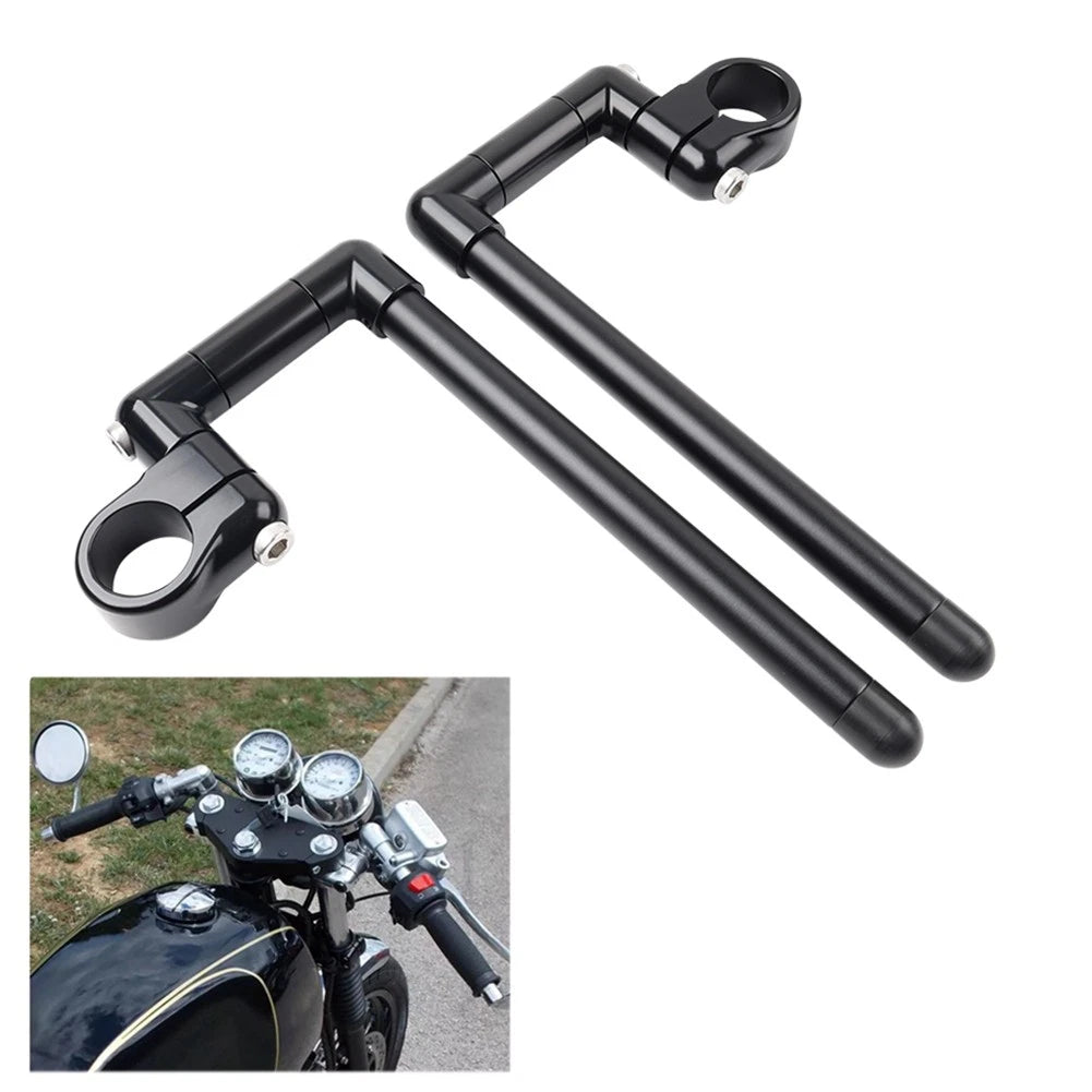 43MM Cafe Racer Clip-On Handlebar for Universal Motorcycle (7/8")