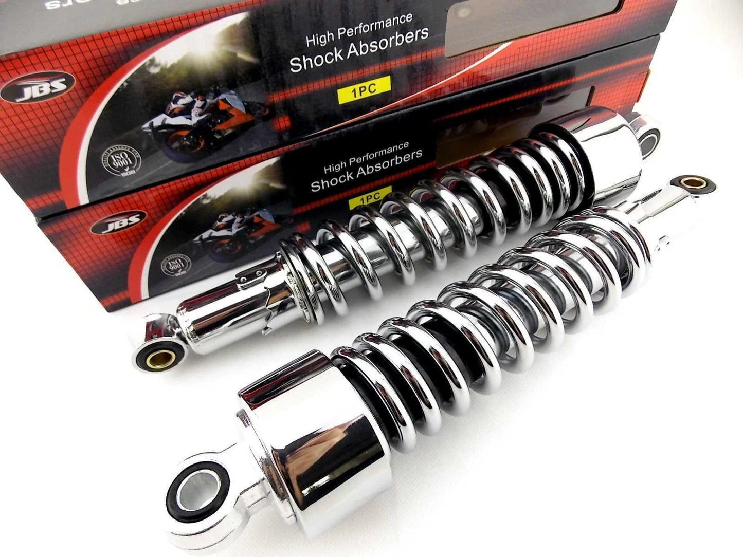 325mm JBS Chrome Rear Shock Absorbers for Yamaha XJ650 (1980-1983)