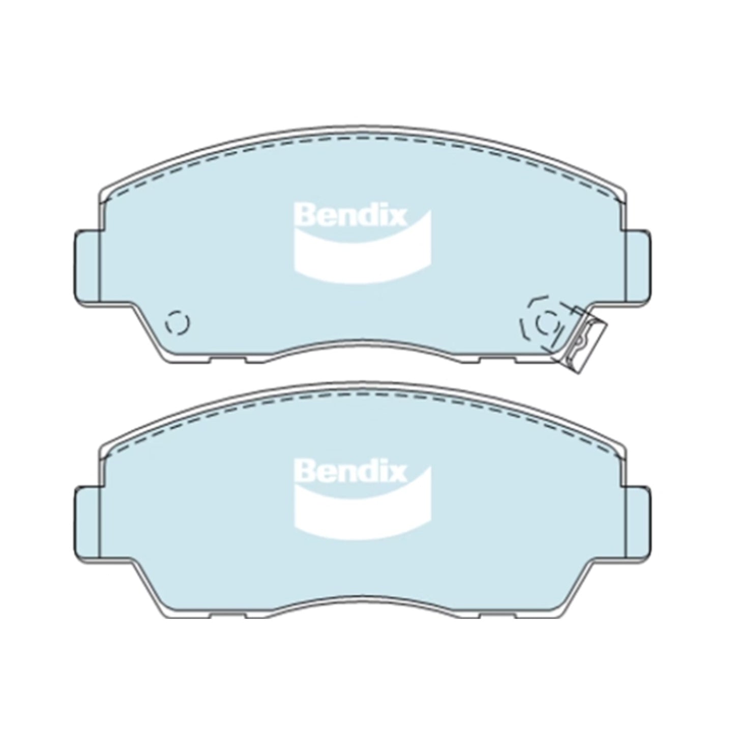 Set of 4 Front Disc Brake Pads for Mazda B2600 (1987–1996) 4WD