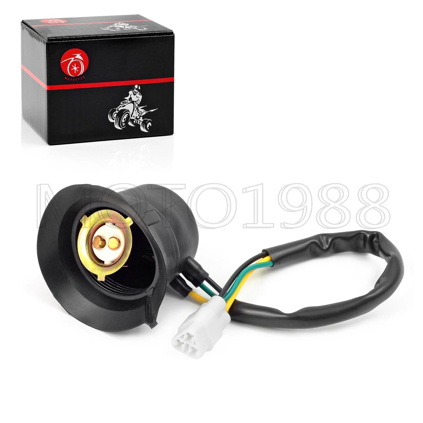 2x Headlight Socket Cord for Yamaha RHINO 660 YXR660FA (2004–2008)