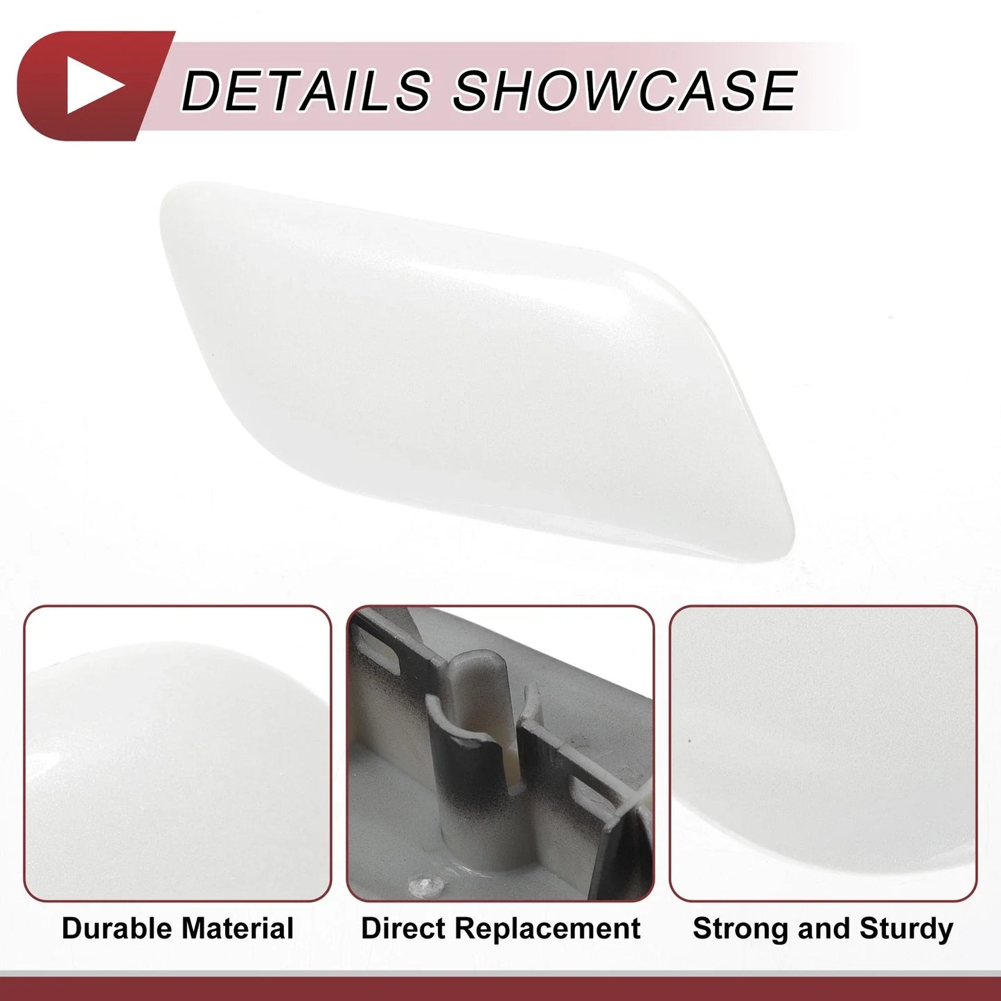 Front Right Washer Nozzle Cover for Lexus LX570 (2008-2011) - White 1 x Cap