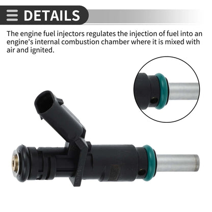 Fuel Injector for Mercedes-Benz C300 3.0 2008-2012 Black 1 x Unit