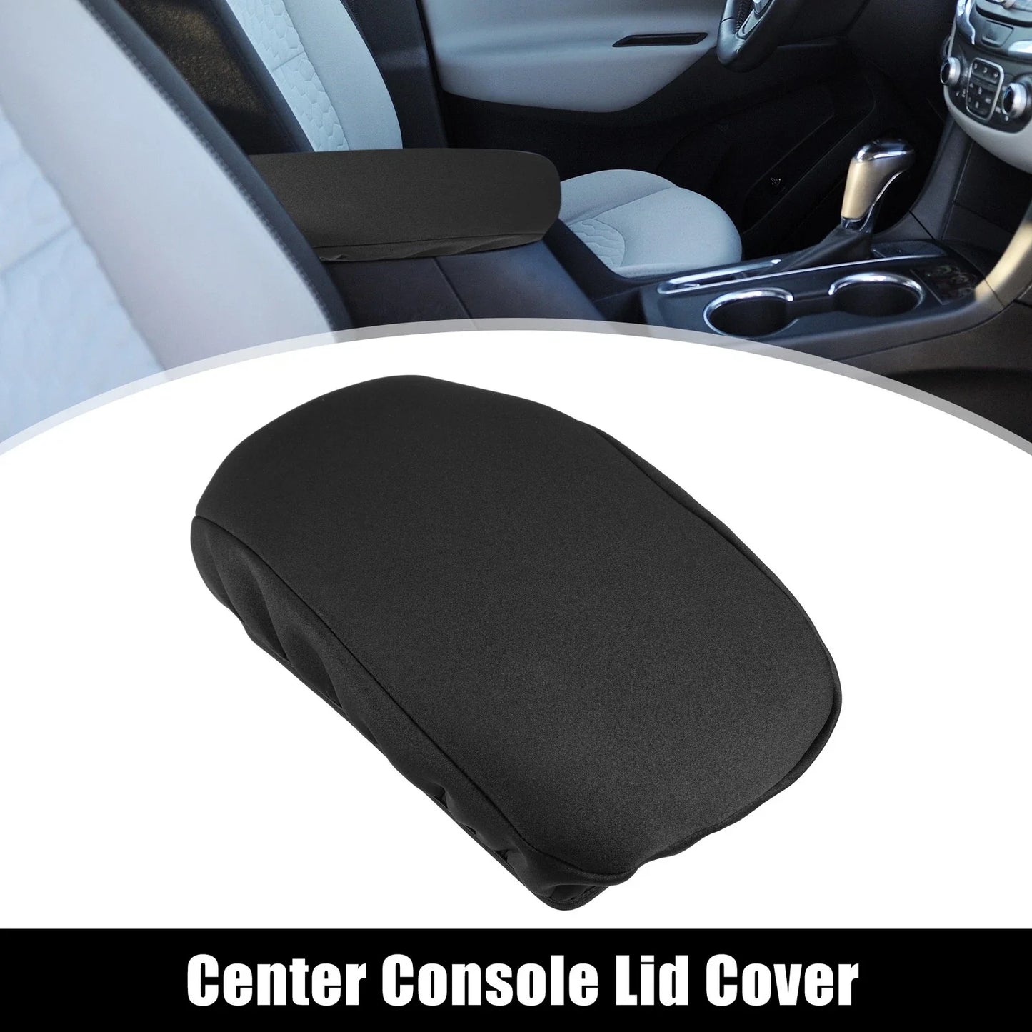 Car Center Console Armrest Cover for Chevrolet Equinox (2018-2023) Black