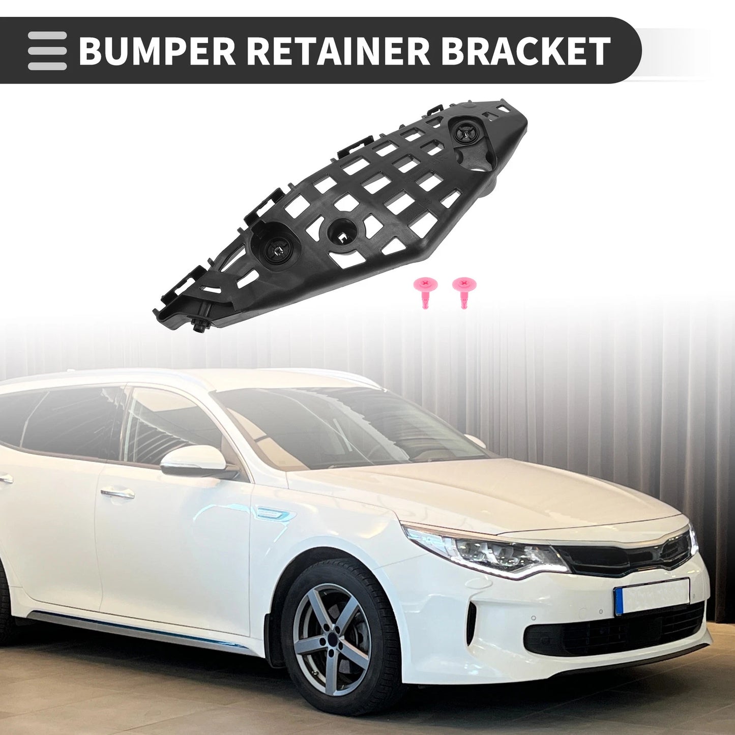 1pc Right Front Bumper Retainer Bracket No. 521450E130 for Toyota Highlander (2014–2019)