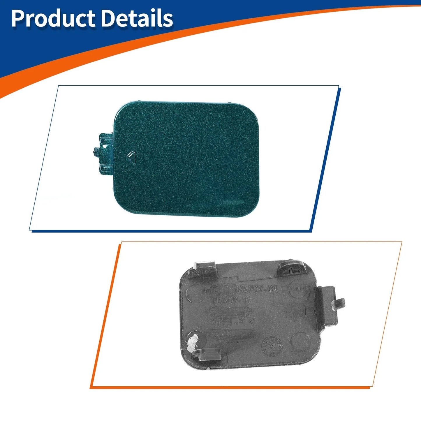 Front Tow Hook Cover for BMW 528i 535i Dark Green OEM