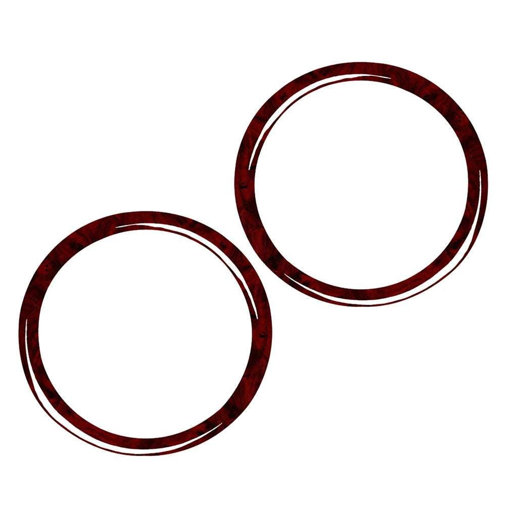 Red Wood Grain Speaker Ring Cover Trim for BMW 3 Series E36 (1991–1999)
