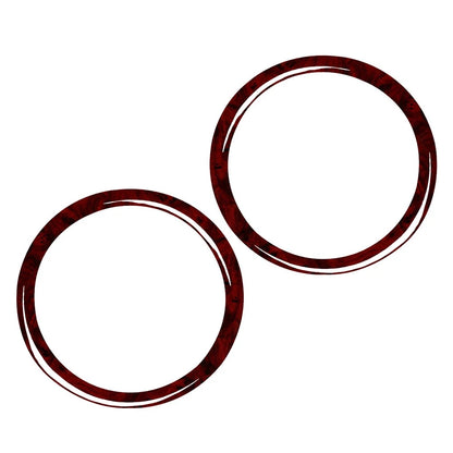 Red Wood Grain Speaker Ring Cover Trim for BMW 3 Series E36 (1991–1999)