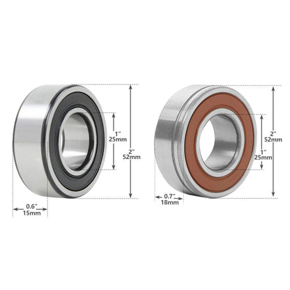 Sealed Ball Bearings for Harley Touring Electra Glide Front Wheel 18''