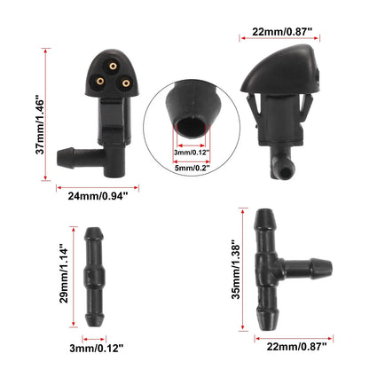 5 x Windshield Wiper Fluid Squirter Nozzles for Chevrolet Cruze (2009-2014)