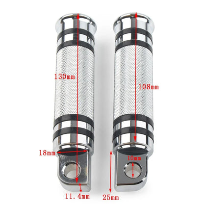 Chrome Aluminum H-D Male Mount Footpegs Footrests for Harley Davidson