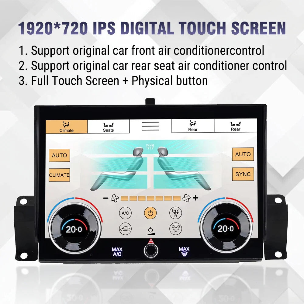 10" LCD Touch Screen AC Control Panel for Land Rover L494 (2013-2017)