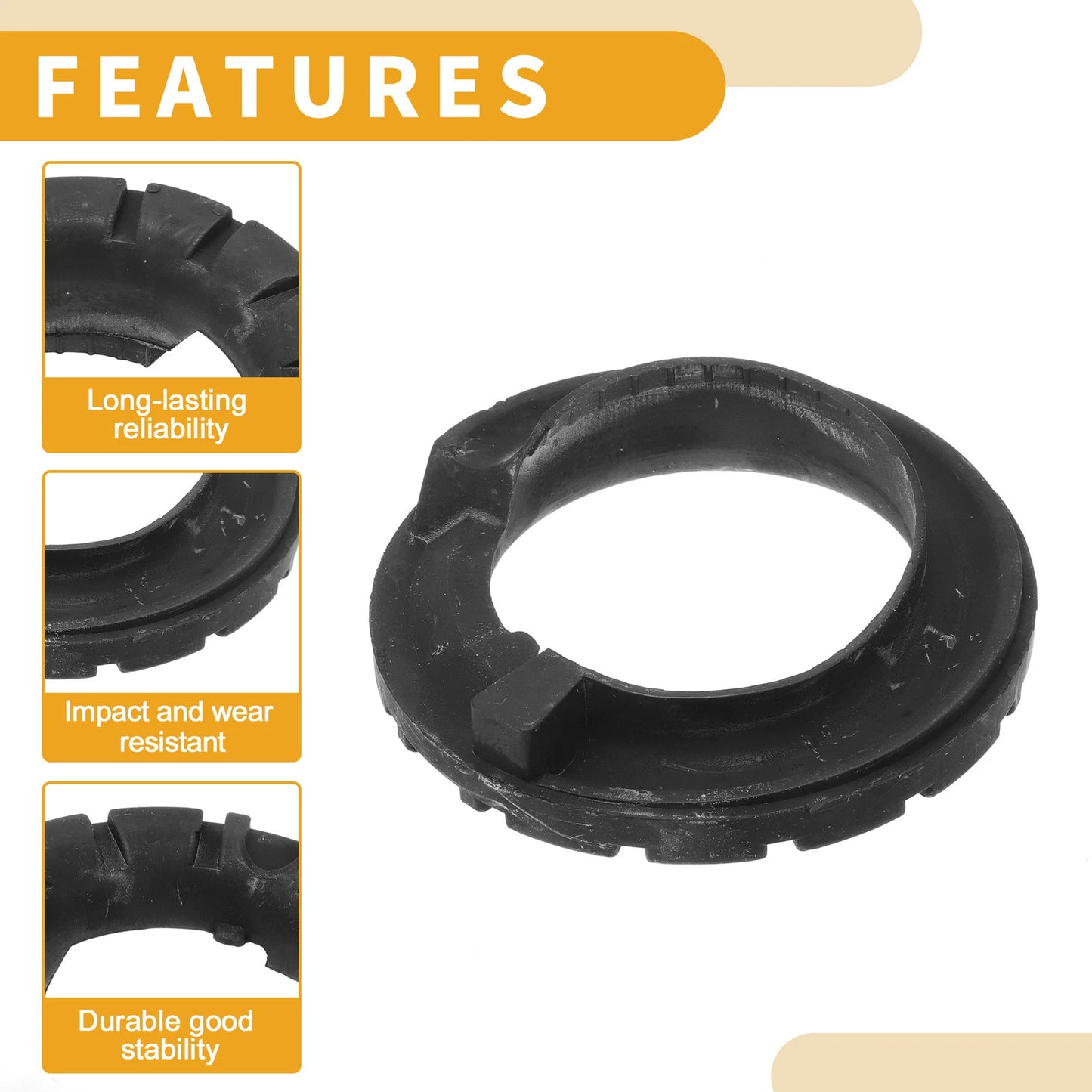 Upper Coil Spring Insulator No. 33536866783 for BMW 530e (2018–2022) Rubber