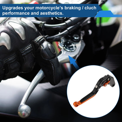 Adjustable Brake Clutch Levers for Honda NC700/NC750 S/X (2012–2020) Black Orange