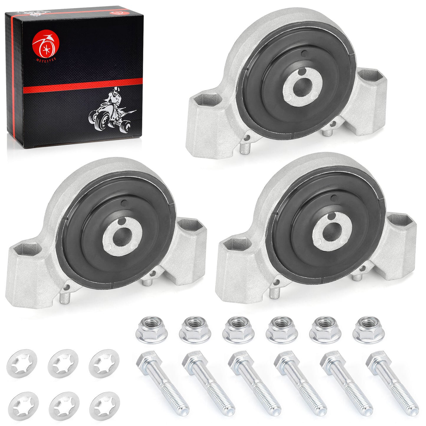 3 Pack Engine Mount Isolator for Polaris RZR Ranger General XP 1000 (2018–2023)