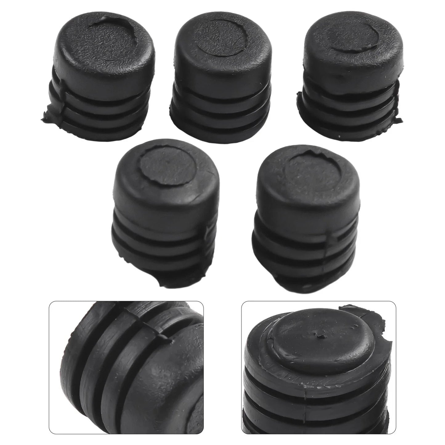 5x Black Rubber Car Bonnet Buffer Hood Washer Bumper for Nissan