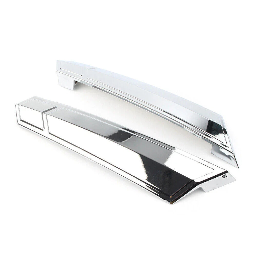 Saddlebag Hinge Covers for Victory Cross Country 2010-2017 Black/Chrome