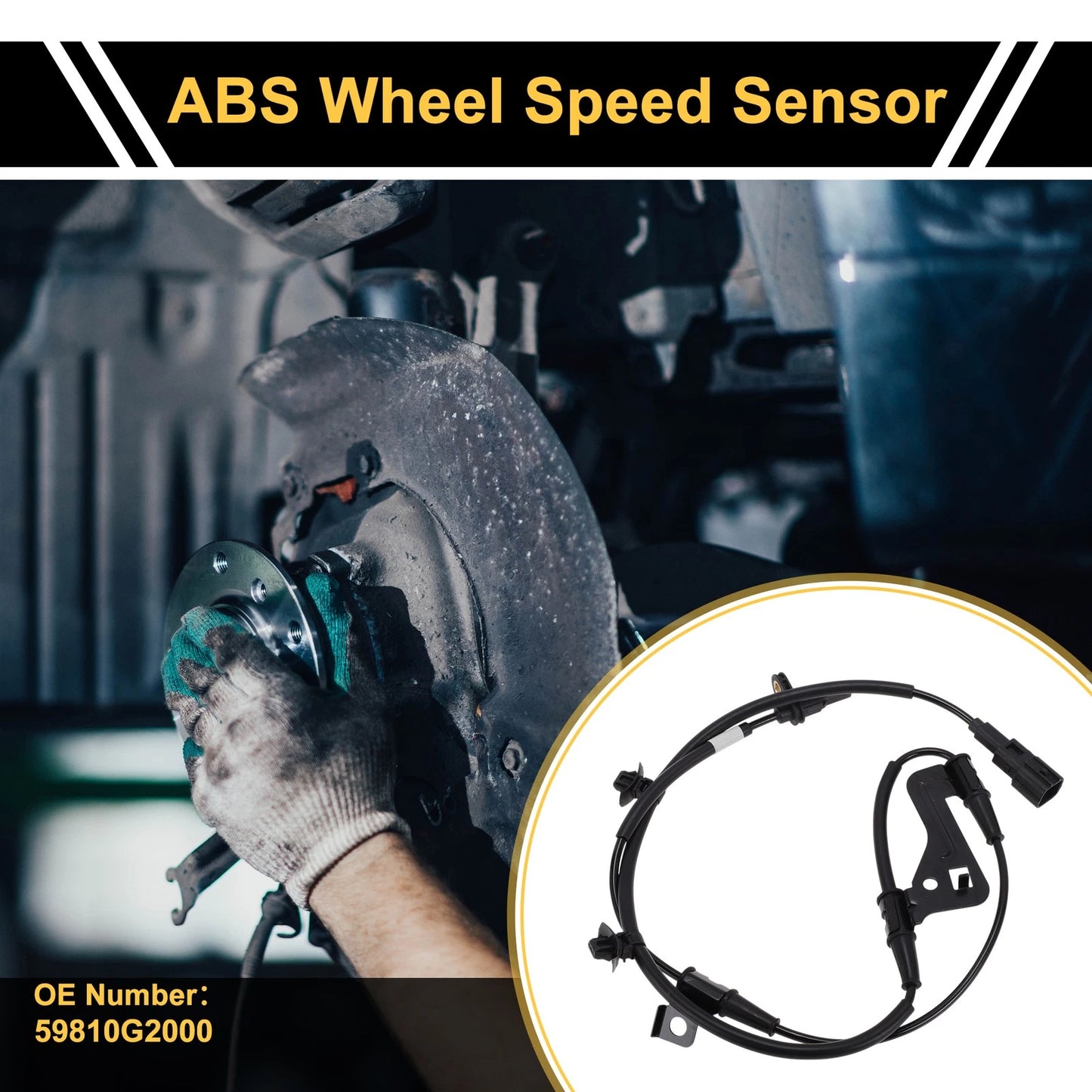 ABS Wheel Speed Sensor No. 59810G2000 for Hyundai Elantra (2020–2025)